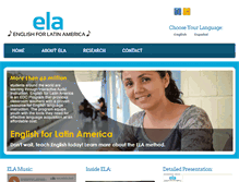 Tablet Screenshot of englishforlatinamerica.org